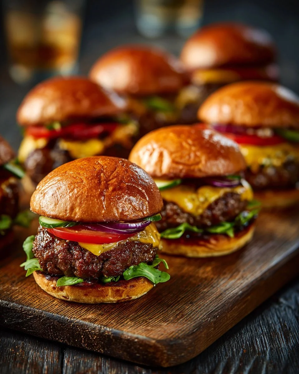Southwest Chipotle Beef Burger Sliders (Halal)