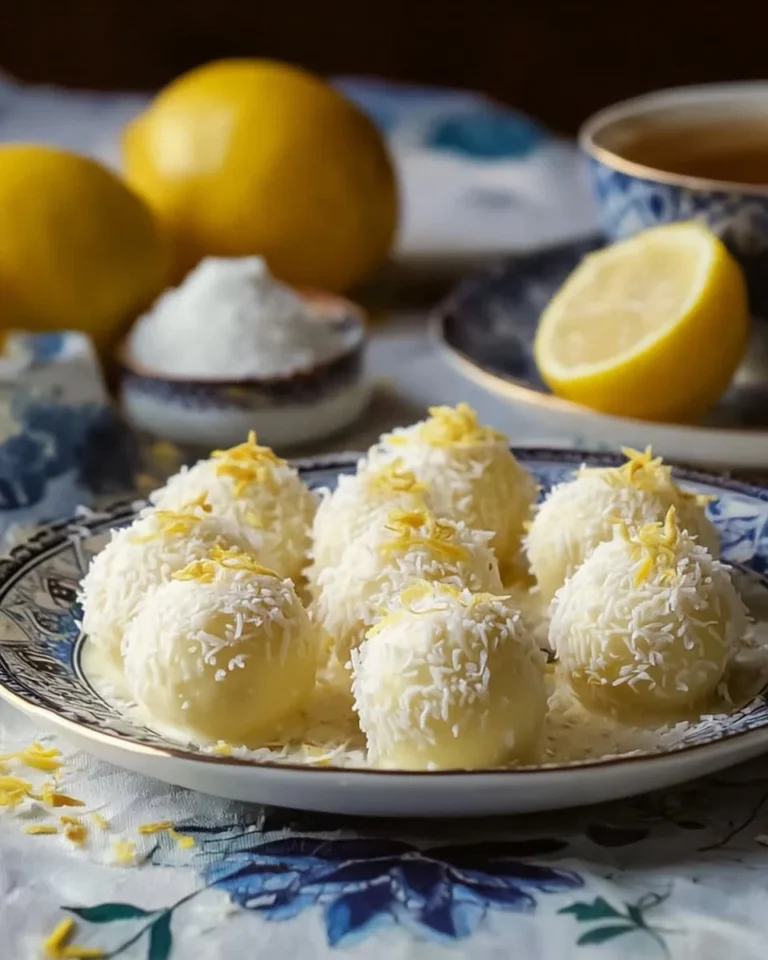 Delicious creamy lemon truffles dessert decorated with zest